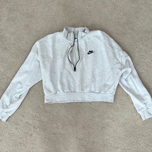 Nike cropped quarter zip